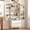 White, variant on MOONMISS 72"H Kitchen Pantry Cabinet with 2 Doors and 2 Drawers, Solid & Strudy, Large Storage Cabinet with Fluted Barn Door and Adjustable Shelves for Kitchen, Entryway-White