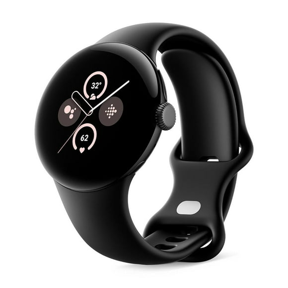 Open Box - Google Pixel Watch 2 (GPS + LTE) 40mm Black Aluminum Case with Black Active Band