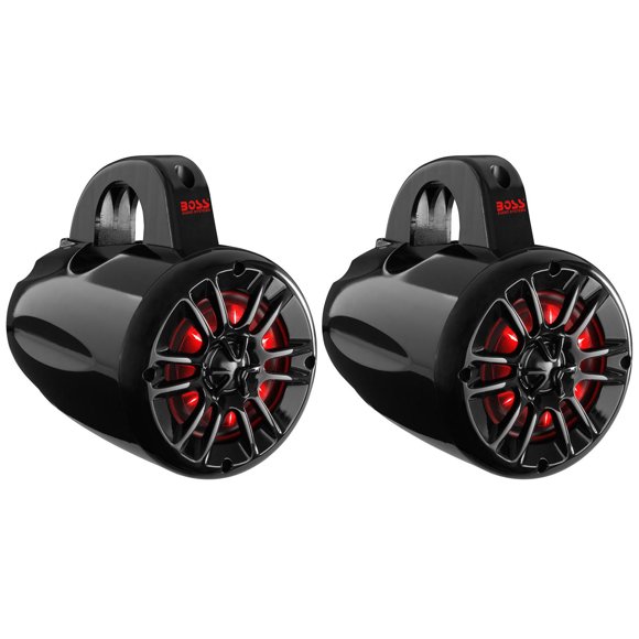 BOSS Audio Waketower 400 Watts MAX Résistant aux Intempéries Marin 4 Po Paire de Haut-Parleurs