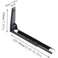 thumbnail image 1 of 2 Pieces Microwave Stand with Arm, Steel Microwave Stand, Wall, 1 of 4