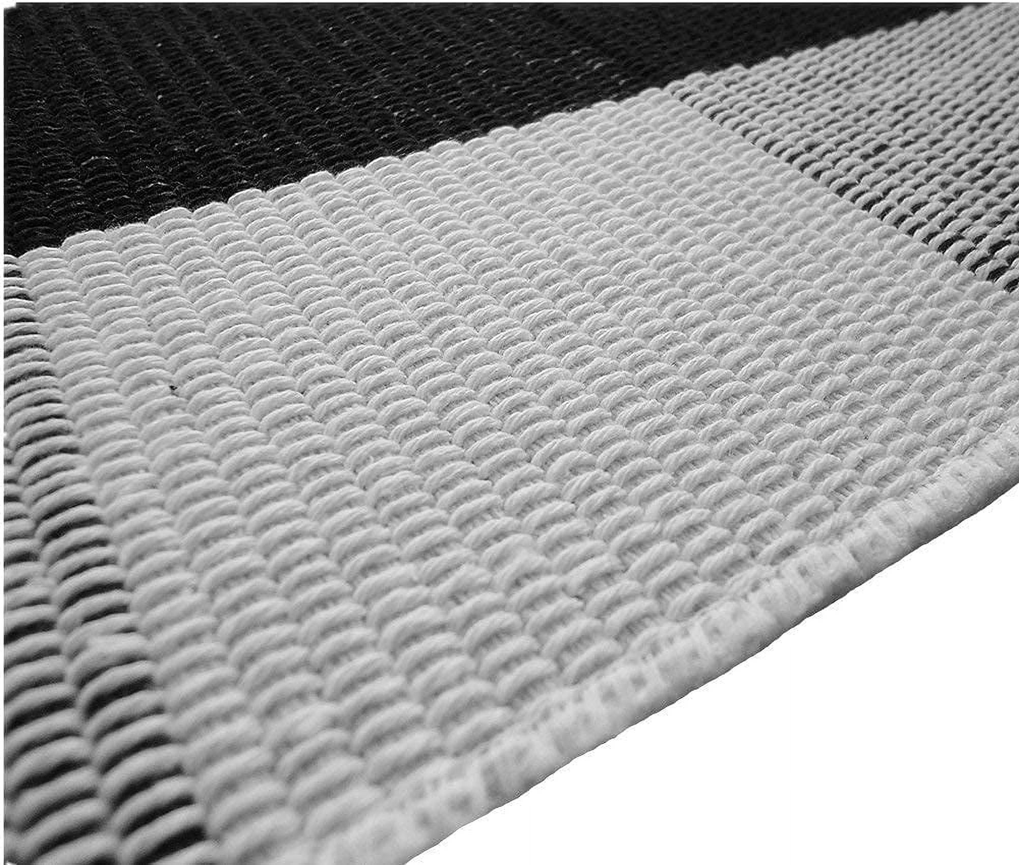 Ukeler Buffalo Check Rug - Cotton Washable Porch Rugs Durable and Washable Outdoor Rugs Door Mat Hand-Woven Buffalo Plaid Rug for Outdoor/Kitchen/Bathroom/Entry Way/Bedroom, 2' x 3'