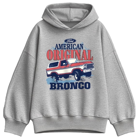 Ford - American Original Bronco - Women's Oversized Fleece Hoodie Sweatshirt