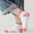 thumbnail image 4 of NAISIBABY Toddler Boys Girls Socks, Non Slip Breathable Comfy 6 Pairs Cotton Gripper Socks Multicolor 0-1T, 4 of 5