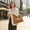 Brown, variant on Crossbody Bags for Women Trendy Vegan Leather Hobo Purses Shoulder Handbags Wide Shoulder Strap