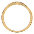 thumbnail image 5 of 0.16 ctw Wedding Band for Women - 14K Yellow Gold Simulated Tanzanite Stackable Eternity Ring, 5 of 6