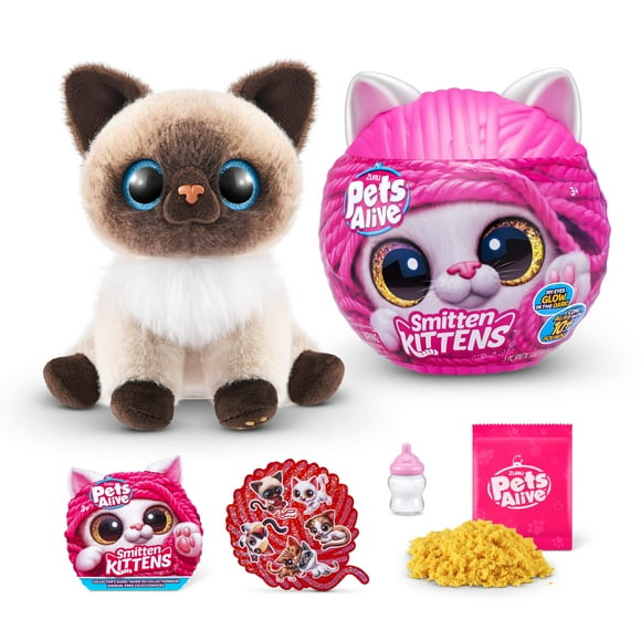 Los gatitos de Toy Pets Alive Smitten sorprenden al gato siamés Mooloo