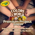 thumbnail image 6 of Crayola Construction Paper in Colors of the World, 8.5” x 11”, 24 Colors, Craft Supplies, 48 Pgs, Child, 6 of 11