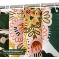 thumbnail image 3 of Floral Small Stall Shower Curtain 36 x 72, Boho Flower Narrow Half Size Chic Shower Curtains for Modern Bathroom Decor, Tropical Leaves Vintage Shower Curtain 36 inch, 3 of 6