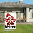 thumbnail image 3 of JOOCAR Santa Paw Print Welcome Garden Flag for Winter Christmas Home Outdoor Garden Yard Door Decor 12x18 inch, 3 of 5
