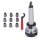 thumbnail image 1 of M Buder Kit Juego Completo de Pinzas ER25 Portaherramientas de Sujeción con Varilla de Extensión MTA2-ER25-M10 y Llave Especializada para Fresadora y Torno CNC (17.00 cm / 6.69 inches), 1 of 9