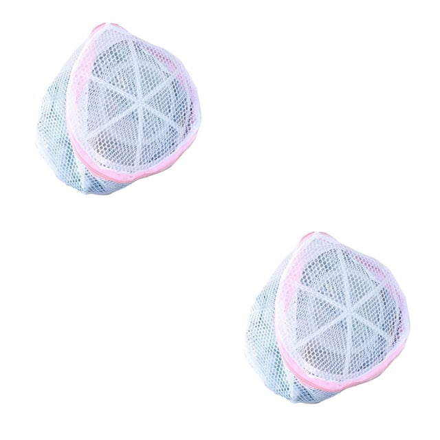 Advancent Zipped Mesh Laundry Bags Lingerie Basket Bag Supplies Special T-shirt Zipper Home Anti-deformation Organizer Care Washing Como se muestra 2Conjunto