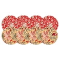 thumbnail image 2 of Thick Woven Printed Round Pot Mat, Trivets for Hot Dishes, Dining Table Decor, Kitchen Countertop Decor, 4.5 Inch Diameter Single Random Vibrant Floral Pattern Pad for Kitchen-1pc, 2 of 5