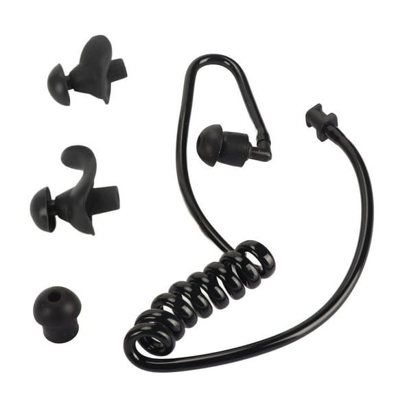 Earpiece Acoustic Tube with Replacement Earbuds for Two Way Radio, Ergonomic Coil Tube, Compatible for , Hytera,