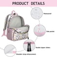 thumbnail image 4 of Watercolor Garden Butterfly Student Backpack – Abstract Floral Pattern with Cute Wings and Artistic Aesthetic Design, 4 of 6