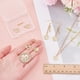 thumbnail image 3 of 12 dijes chapados en oro de 18 quilates con la palabra "Madre", 3 estilos, para hacer aretes, pulseras, collares y bisutería., 3 of 5