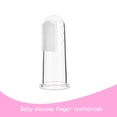 thumbnail image 4 of Silicone Soft Finger Toothbrush Teeth Rubber Clean Massage Brush For Baby Infant, 4 of 7