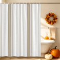 thumbnail image 3 of Brown Lines Shower Curtain, Waterproof Shower Curtains for Bathroom, Modern Simple Vertical Stripes Washable Fabric Bathtub Curtain Set Bath Decor with 12 Hooks 48"x72", 3 of 8