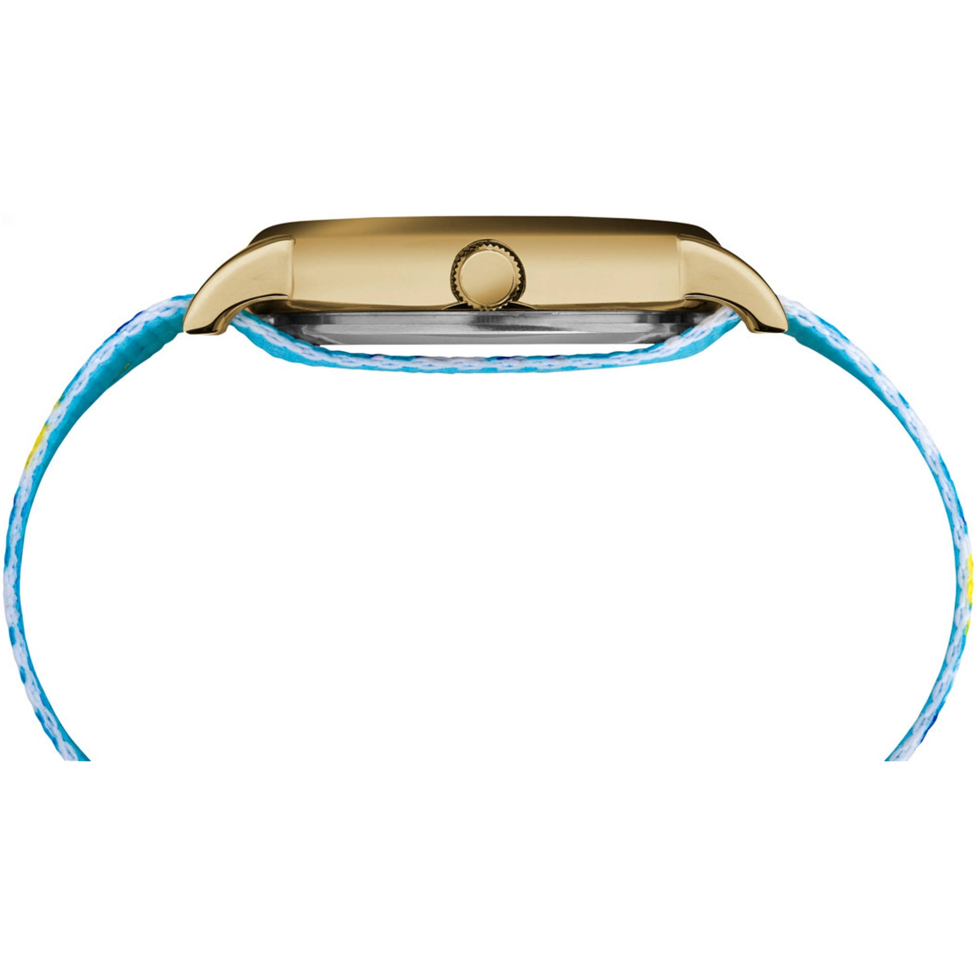 Women's Weekender Watch, White Swirl Nylon Slip-Thru Strap