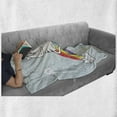 thumbnail image 6 of Unicorn Soft Flannel Fleece Blanket, Cat Unicorn Sitting on Rainbow Clouds with Follow Your Dreams Words Fantasy Nursery, Cozy Plush for Indoor and Outdoor Use, 50" x 60", Multicolor, by Ambesonne, 6 of 6