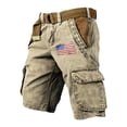 thumbnail image 3 of FYDUU Boy's Cargo Shorts Patriotic American Flag Shorts USA Independence Day Celebration Shorts With Multiple Pockets Stylish Bottoms 5-6 Years, 3 of 3