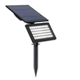 thumbnail image 1 of Foco Solar 50 Led Super Brillante Ip65 Lámpara De Pared De Paisaje Al Aire Libre A Prueba De Agua 6000K Construido En 4000Mah Batería Vía Estaca De Seguridad / Lámpara De Pared Para Garden Yard Park Eigraketly HA021426-00, 1 of 6