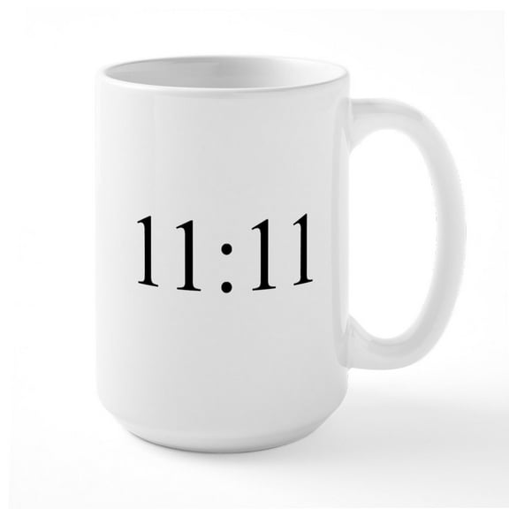 CafePress - 1111Colon Ceramic Mug - 15 oz Ceramic Large White Novelty Mug