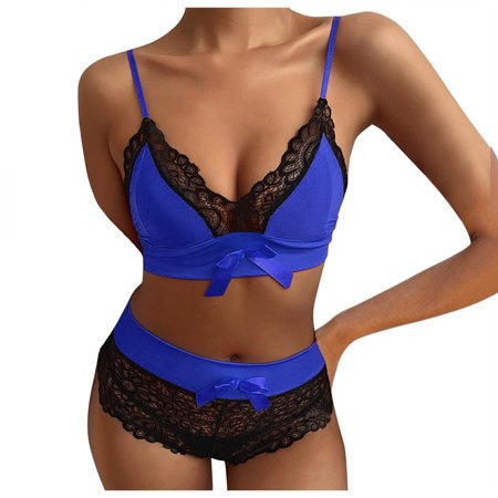 

Yclkvgw Underwear Sets for Women Sexy Underwear Women Lace Suspenders Bra Tops Shorts Underpants Pajamas Outfits Spandex Lace Thong Plus Size Panties