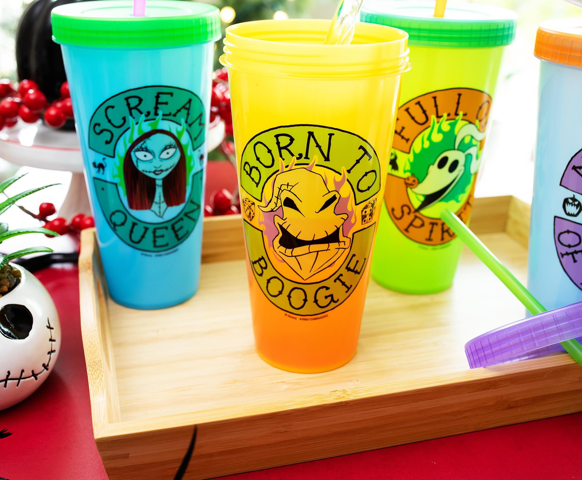 Disney Store Alice in Wonderland Acrylic Tumbler with Color Change Straw -   shop