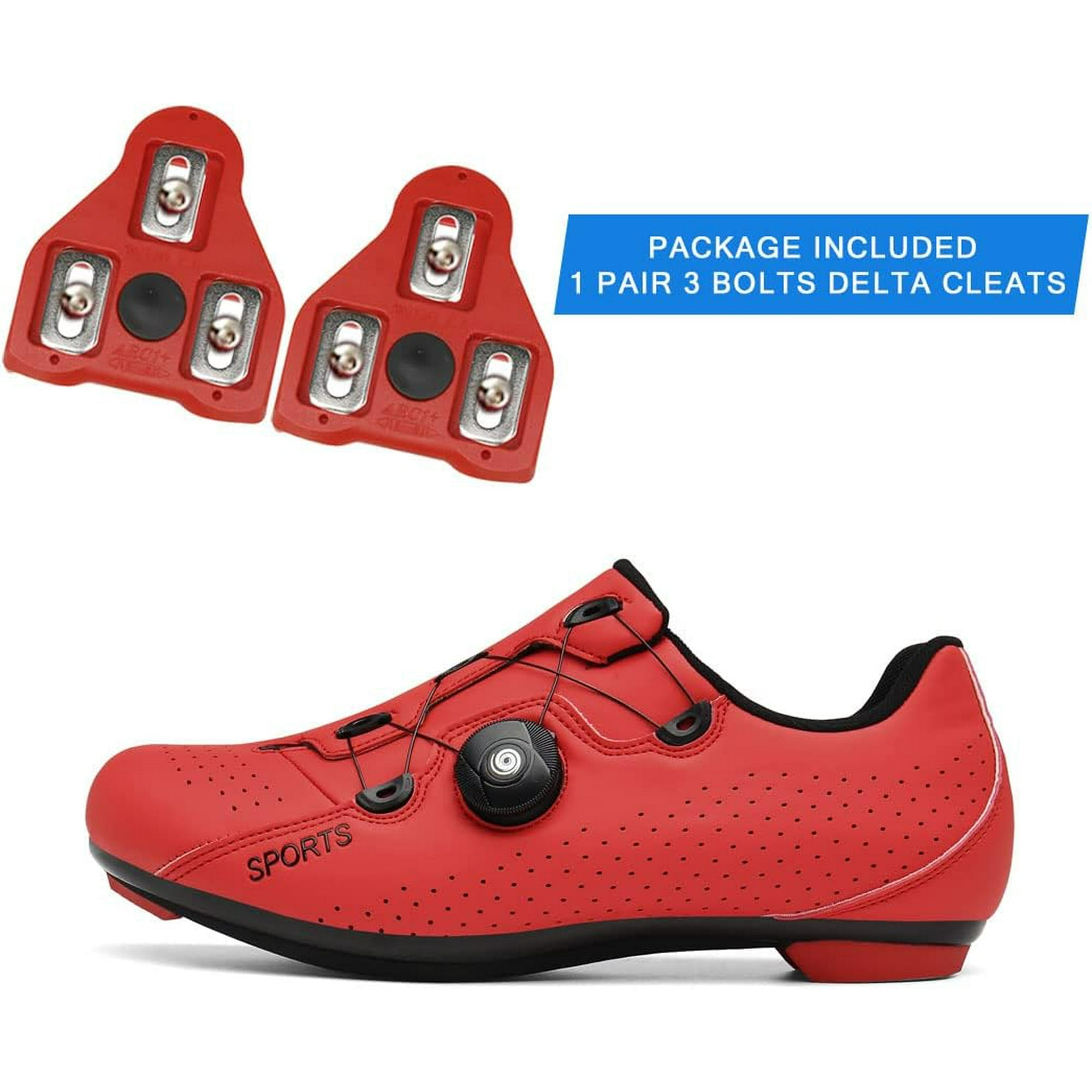 GHSDFBB Cycling Shoes with Cleats Compatible Peloton Bike Delta SPD Cleats Mens Indoor Cycling Shoes Walmart