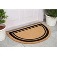 thumbnail image 2 of Calloway Mills 152962436HC M Half Circle Black Border 24" x 36" Monogram Doormat (Letter M), 2 of 4