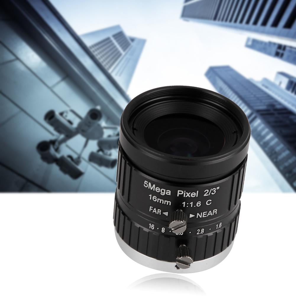 5MP HD 50MM Focal-Length Manual Aperture C Mount CCTV Surveillance Camera Lens Adapter 50mm F1.8 CCTV Lens for C Mount Camera 