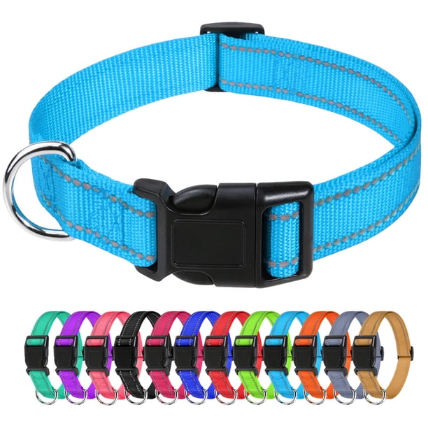 Collar para perros TagMe reflectante de nailon ajustable para perros pequeños