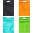 thumbnail image 1 of 100 Pieces Color Zip Lock Bags 4 Colors Resealable Smell Proof Bags Ziplock Bags, 1 of 5