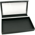 thumbnail image 3 of 72 Ring Black Jewelry Box Display Case Magnetic Lid New, 3 of 5