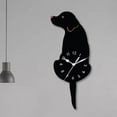 thumbnail image 3 of EIMELI Modern Design Silent Clock Tail Wagging Pendulum Clocks Battery Operated for Living Room Bedroom, 3 of 6