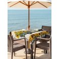 thumbnail image 3 of Outdoor Tablecloth with Umbrella Hole for Patio/Picnic/Party/Camping, Sunflowers Truck Waterproof Table Cloth Square Cover Washable, Retro Summer Botanical Floral Plaid (60"x 60"), 3 of 8