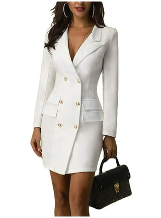 womens white dress coat