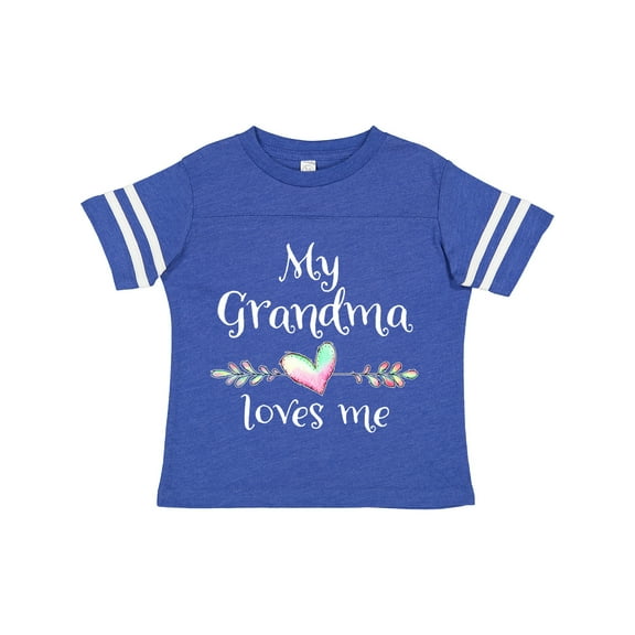 Inktastic My Grandma Loves Me- Heart Grandchild Boys or Girls Toddler T-Shirt