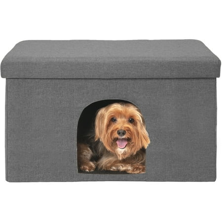 UPC: 0842229113969 | FurHaven Pet Products Large Pet House Ottomon for Dogs & Cats – Stormy Gray