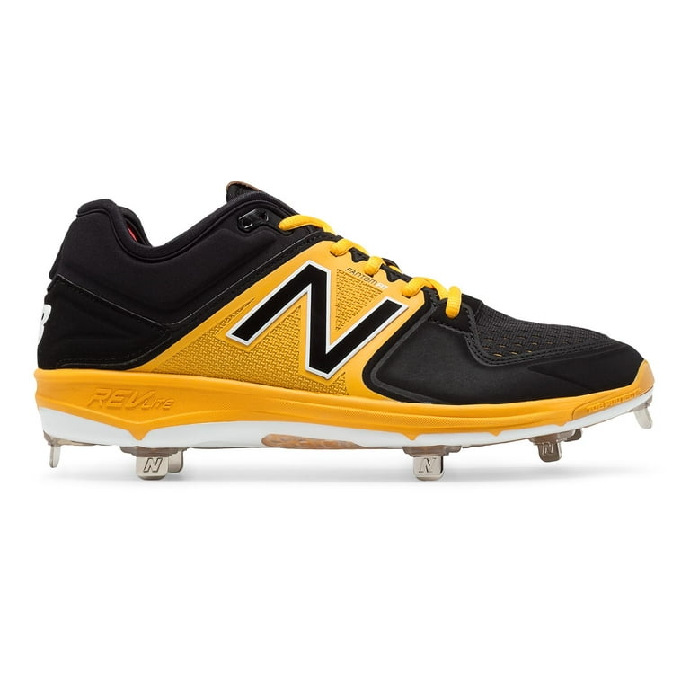 New balance black and yellow cleats outlet