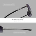 thumbnail image 3 of KINGSEVEN Men's Driving Sunglasses Polarized UV400 Rectangle Alloy Frame, 3 of 4