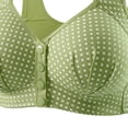 thumbnail image 5 of Women's Plus Size Daily Bra, Front Buckle Bra, Wireless Bra, No Underwire, Fixed Cup, Gathered, Breathable, Comfortable, Supportive, Lifting, Seamless Smooth Bra for Daily Wear, 5 of 5