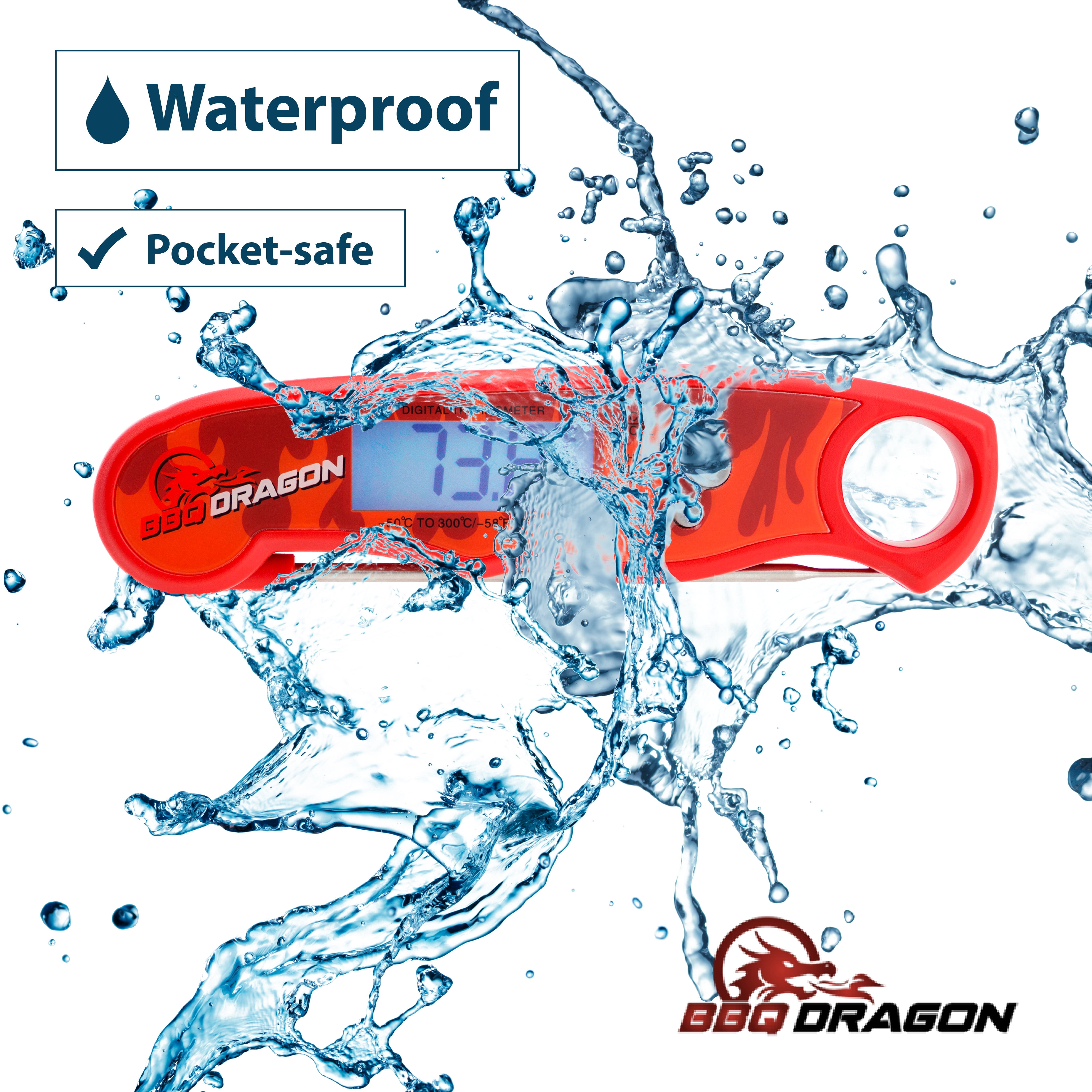 BBQ Dragon Instant-Read Waterproof Meat Thermometer - BBQD230