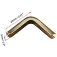 thumbnail image 2 of Unique Bargains Metal Book Corner Protectors Edge Cover Guard 23 x 23 x 5mm Gold Tone 50Pcs, 2 of 5