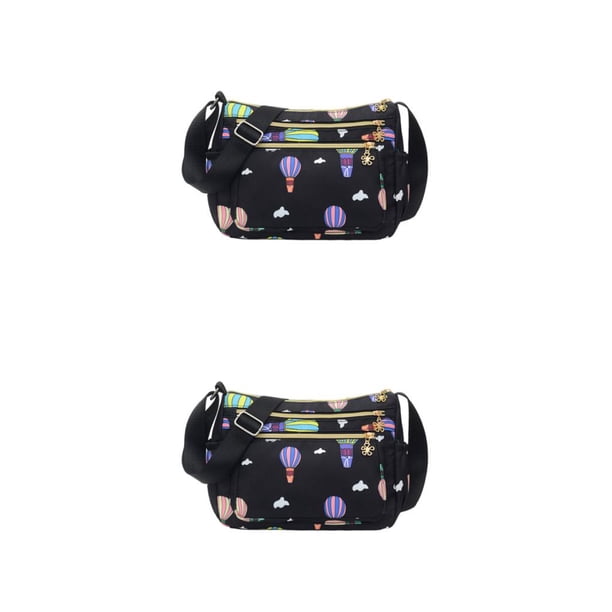 Minnieouse Bolso de hombro de nailon para mujer, bandolera de estilo informal para viajar, senderismo, bolsa de hombro ajustable para mujer, Type6 NO6