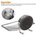 thumbnail image 5 of Potente jabonera montada en ventosa al vacío, bandeja de jabón impermeable, cesta de jabón, fuerte acero inoxidable inoxidable montado en la pared, soporte de esponja para baño y fregadero de cocina, sin perforación ER, 5 of 5