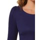thumbnail image 5 of INSPIRAR CHIC Camisetas de Mujer de Manga Larga con Cuello Redondo Casual Camisas Peplum XS Azul Oscuro, 5 of 6