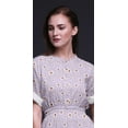 thumbnail image 4 of Bimba Rayon Mignon Dahlia Floral Womens Printed Side Slit SummerDressLong Maxi Gown-Large, 4 of 6