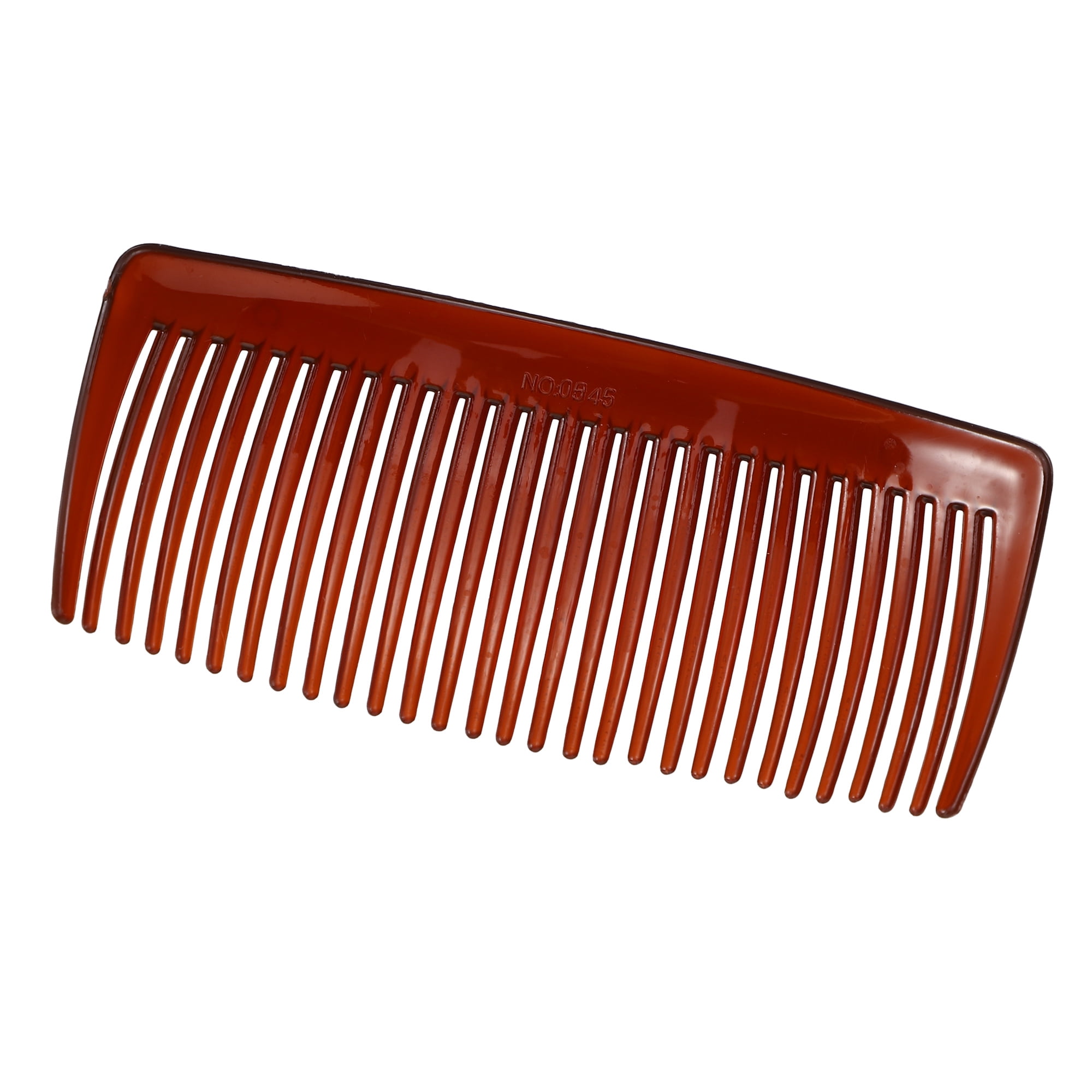 Unique Bargains Classic Side Clip Hair Comb Teeth Hair Combs Hair Clip Comb Plastic Brown