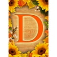 thumbnail image 2 of America Forever Sunflower Monogram House Flag Letter D 28 x 40 inches Double Sided, Summer Spring Floral Flower Sunflowers Seasonal Outdoor Decor, Holiday Outside Yard Decorations, 2 of 5